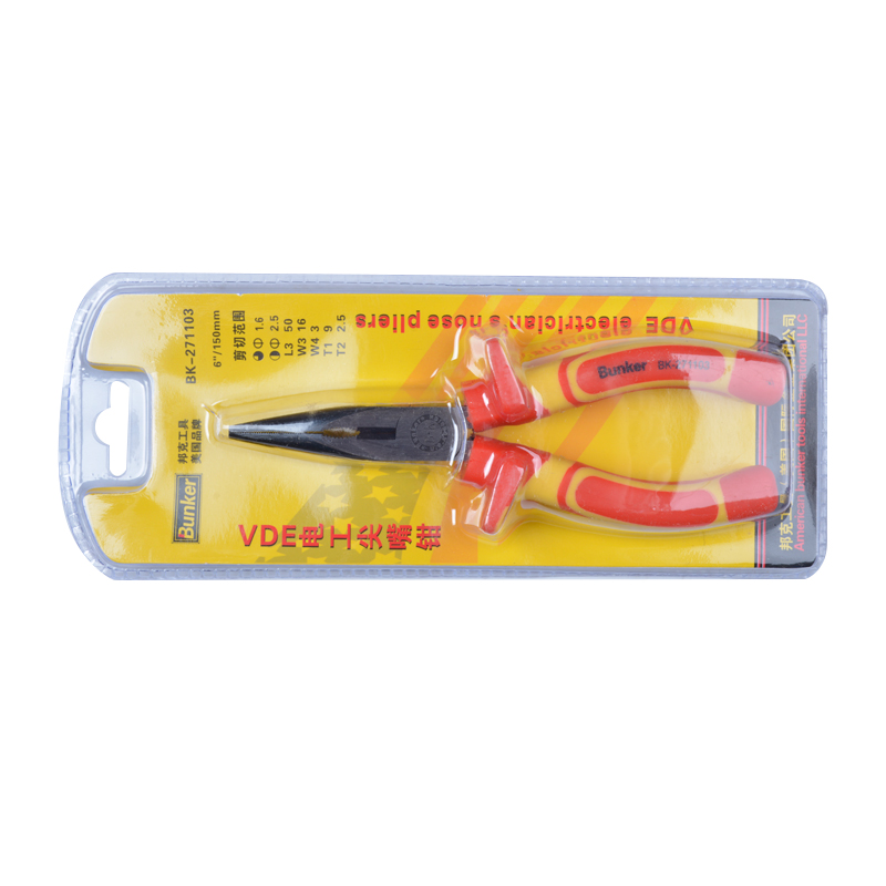 VDE Insulated Needle Nose Pliers