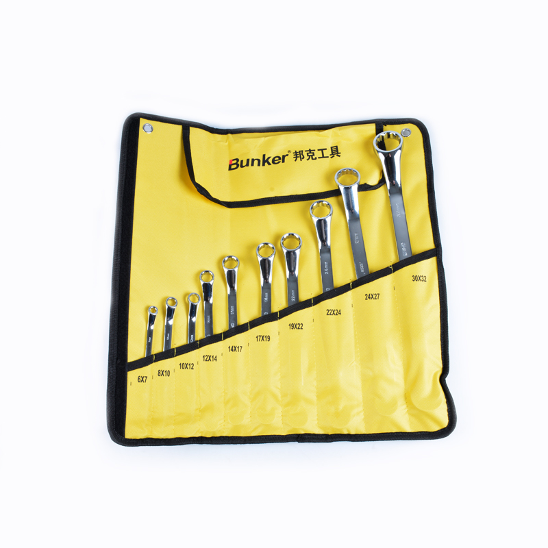 10Pcs CR-V Mirror Finish Flare Nut Wrench Set