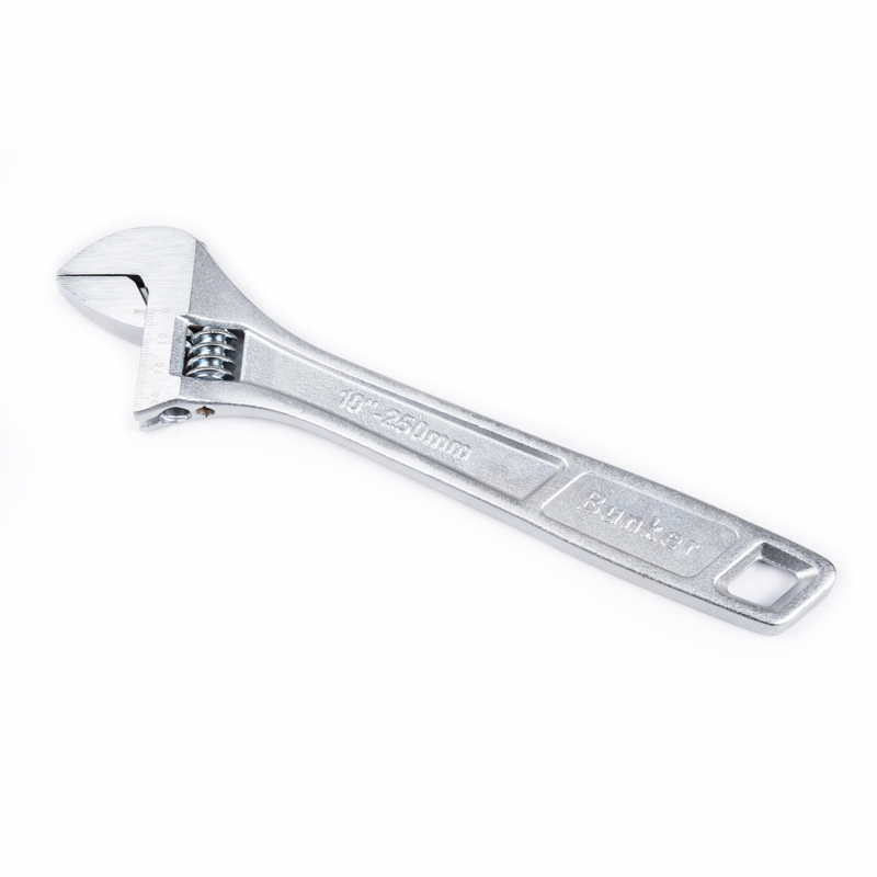 Bright Chrome Adjustable Wrench