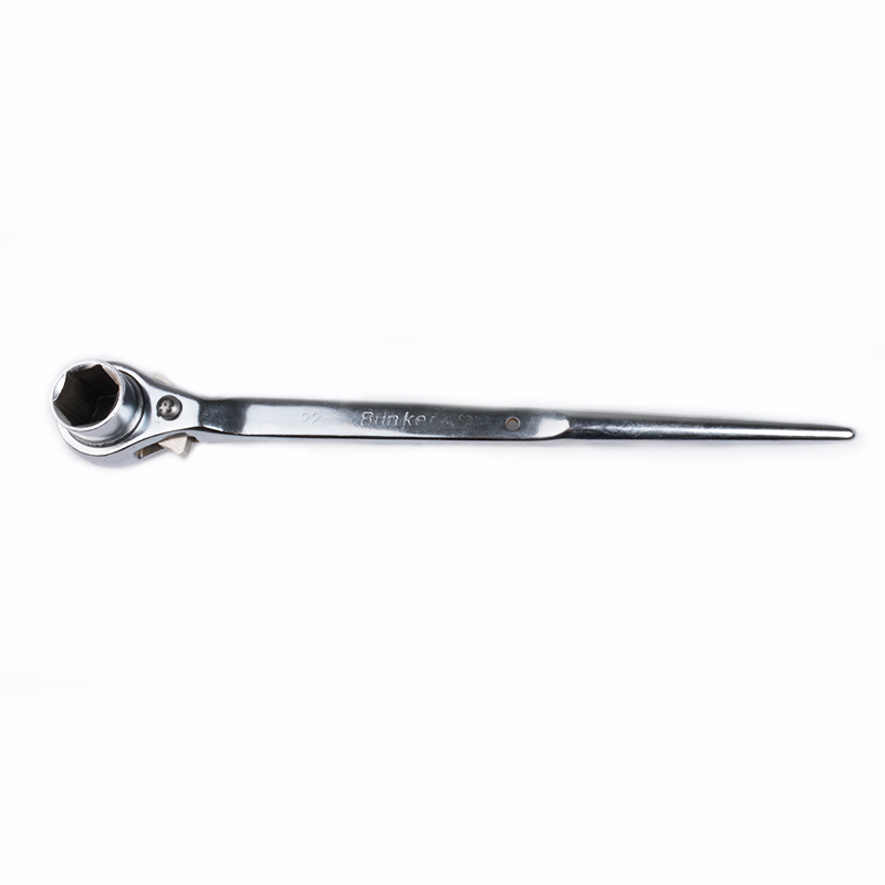 Tapered Ratchet Chrome-Plated Wrench