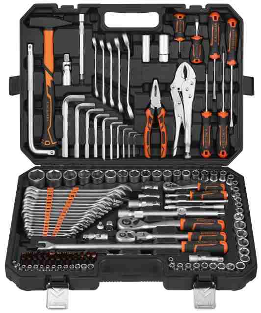137PCS 142PCS Socket Tool Set 1/4 3/8 1/2 Drive Professional