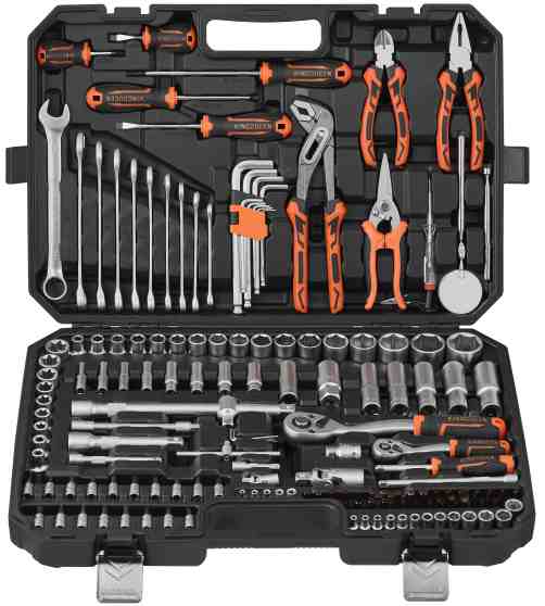 137PCS 142PCS Socket Tool Set 1/4 3/8 1/2 Drive Professional Mechanic Tool Kit from Dawei Metal