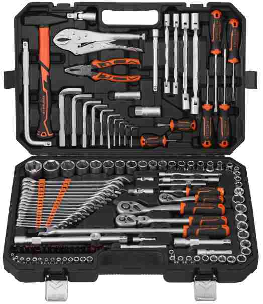 152PCS 132PCS 136PCS Socket Tool Set 1/4 3/8 1/2 Drive Professional Tool Kit Manufacturer from Dawei Metal