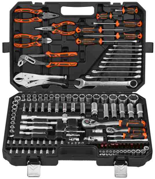 131PCS 129PCS 116PCS Socket Tool Set 1/4 3/8 1/2 Drive Mecha