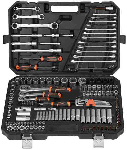 115PCS 161PCS 139PCS Socket Tool Set 1/4 3/8 1/2 Drive Professional Mechanic Tool Kit from Dawei Metal