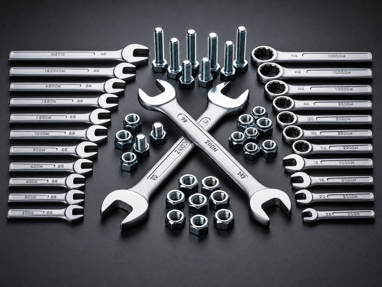 Wrenches and Spanners for Bolts and Nuts.png