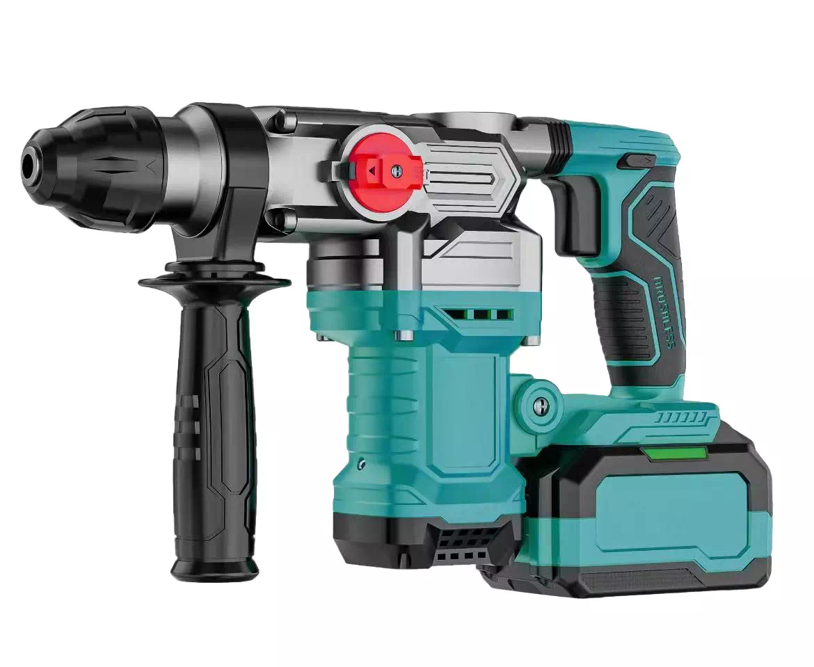 20V brushless cordless rotary hammer 28mm with two 4.5Ah batteries